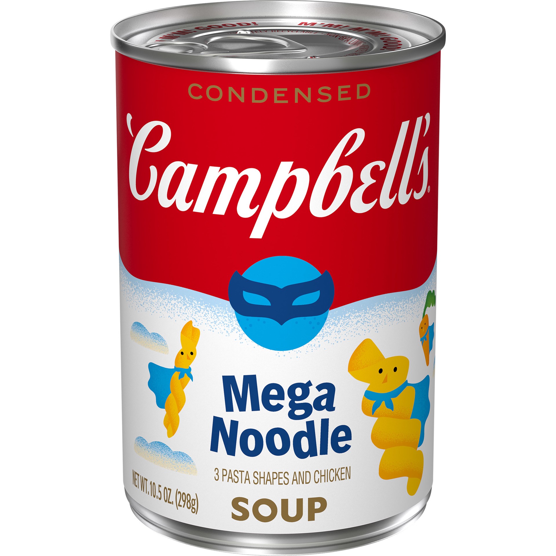 slide 1 of 5, Campbell's Campbell''s Condensed Kids Mega Noodle Soup, 10.5 oz Can, 10.5 oz
