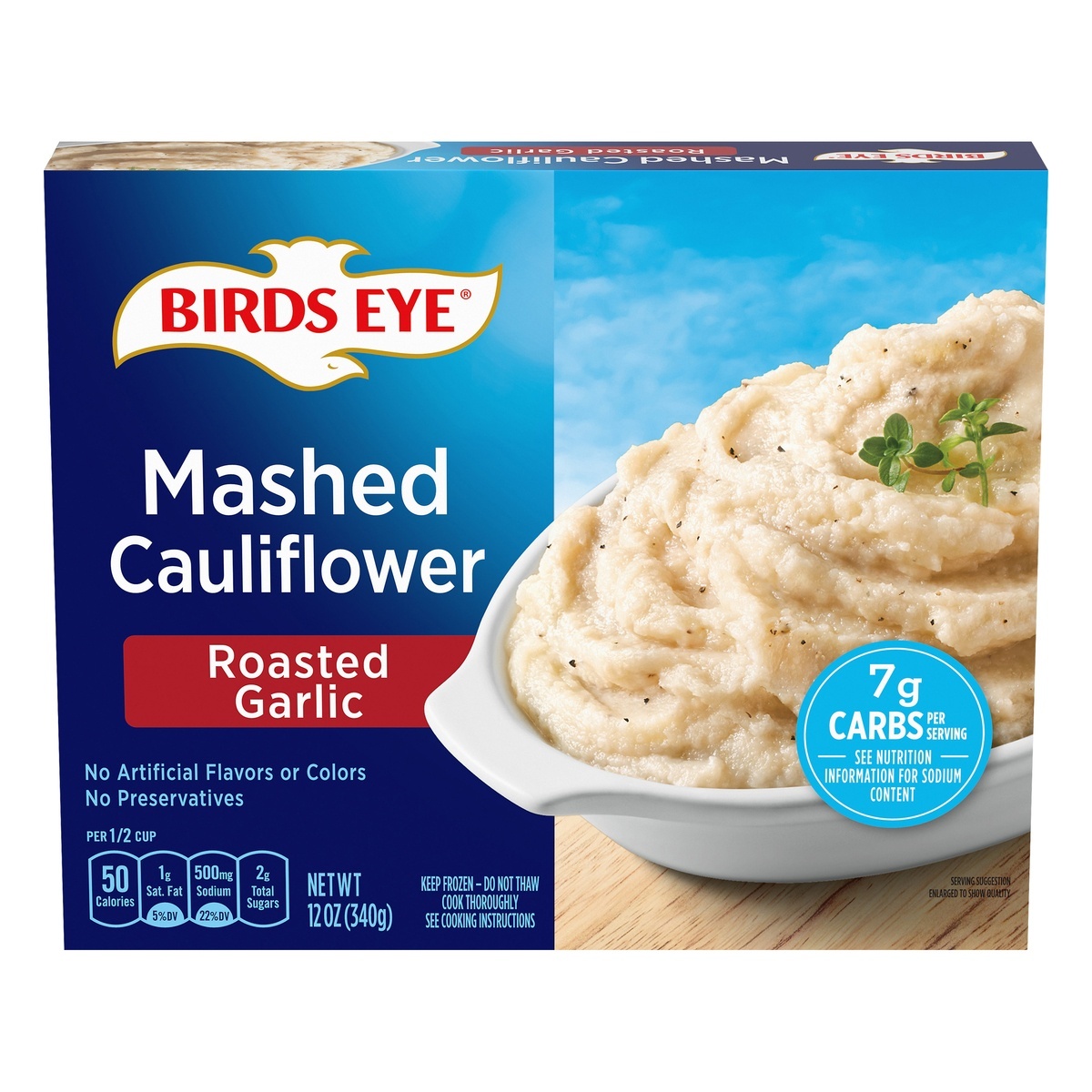 slide 1 of 1, Birds Eye Veggie Made Roasted Garlic Mashed Cauliflower, 12 oz