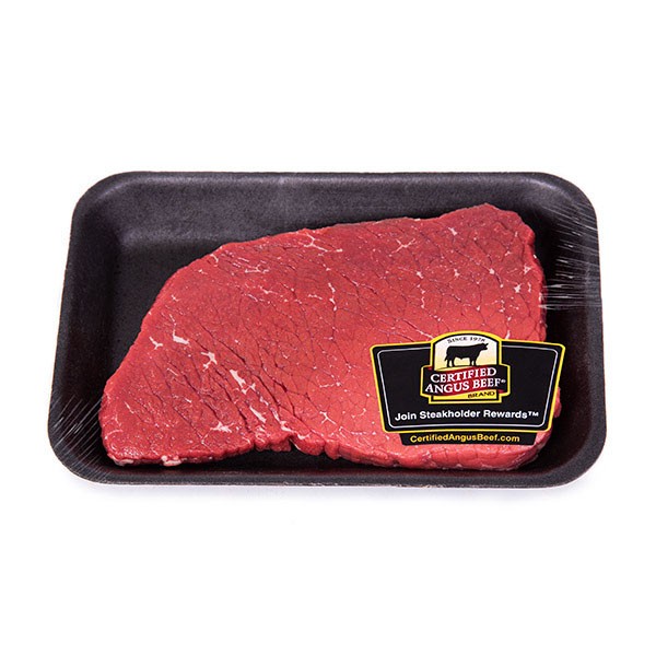 slide 1 of 1, Market District Boneless Top Round Beef, Thin Sliced, Certified Angus Beef, per lb