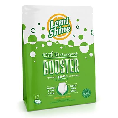 slide 1 of 1, Lemi Shine Detergent Booster Pacs, 12 ct