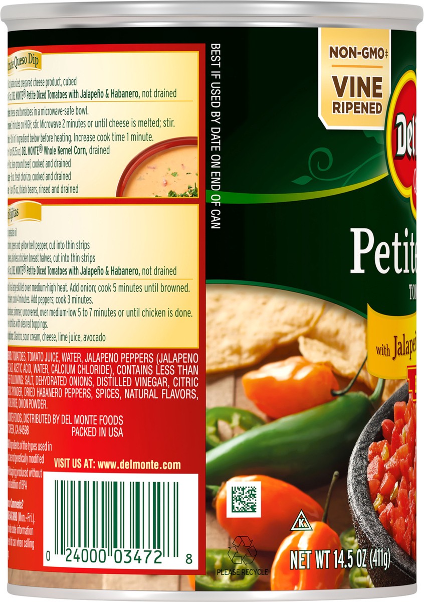 slide 5 of 7, Del Monte Tomato W/Jalapeno, 14.5 oz