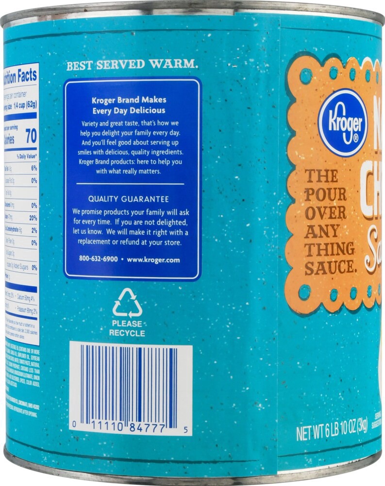 slide 4 of 4, Kroger Nacho Cheese Sauce, 6 lb 10 oz