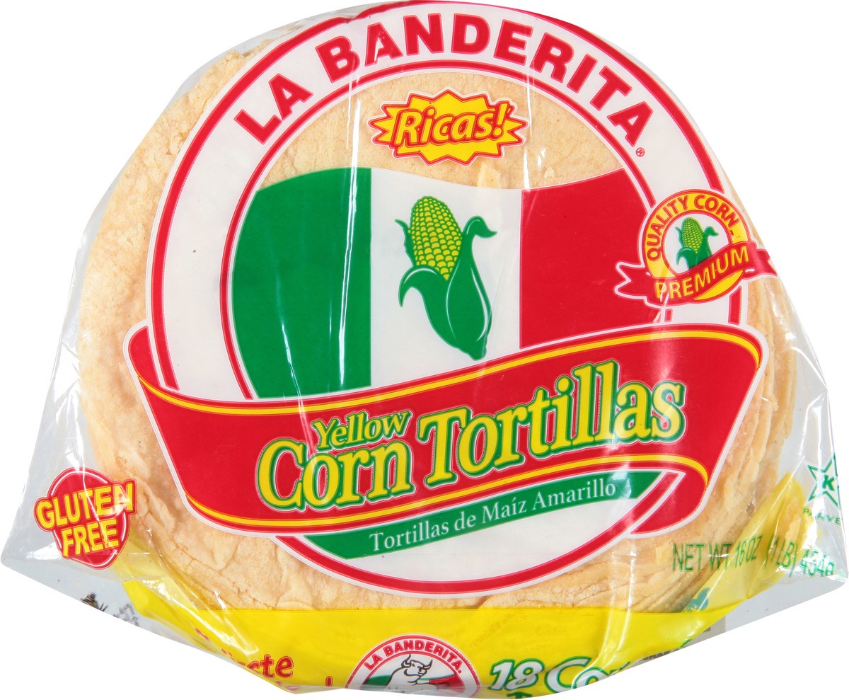 slide 6 of 9, La Banderita Corn Yellow Tortillas 18 ea, 18 ct
