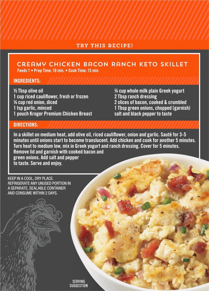 slide 3 of 6, Kroger Plain Chicken Pouch, 4 ct / 10.4 oz