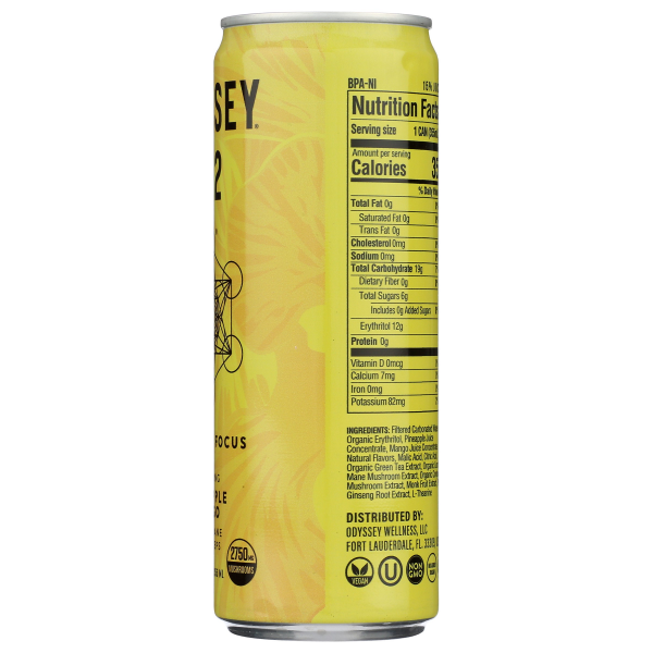 slide 13 of 21, Odyssey Energy Pineapple Mango - 12 fl oz, 