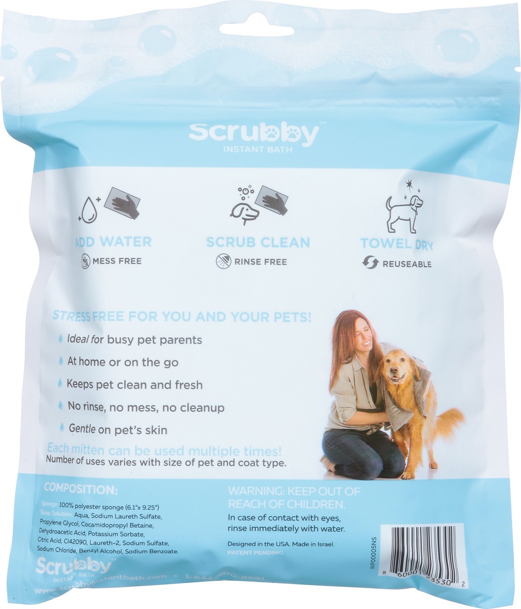 slide 9 of 13, Scrubby Instant Bath Rinse Free Shampoo Mittens 5 ea, 5 ct