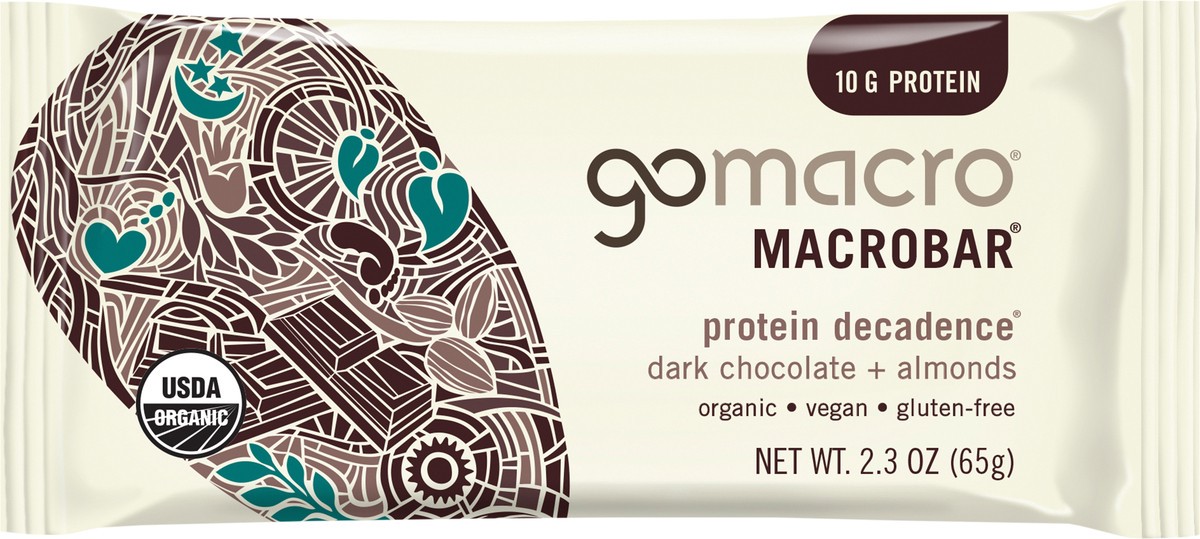 slide 3 of 7, GoMacro Dark Chocolate Chip Almond Bar, 2.3 oz