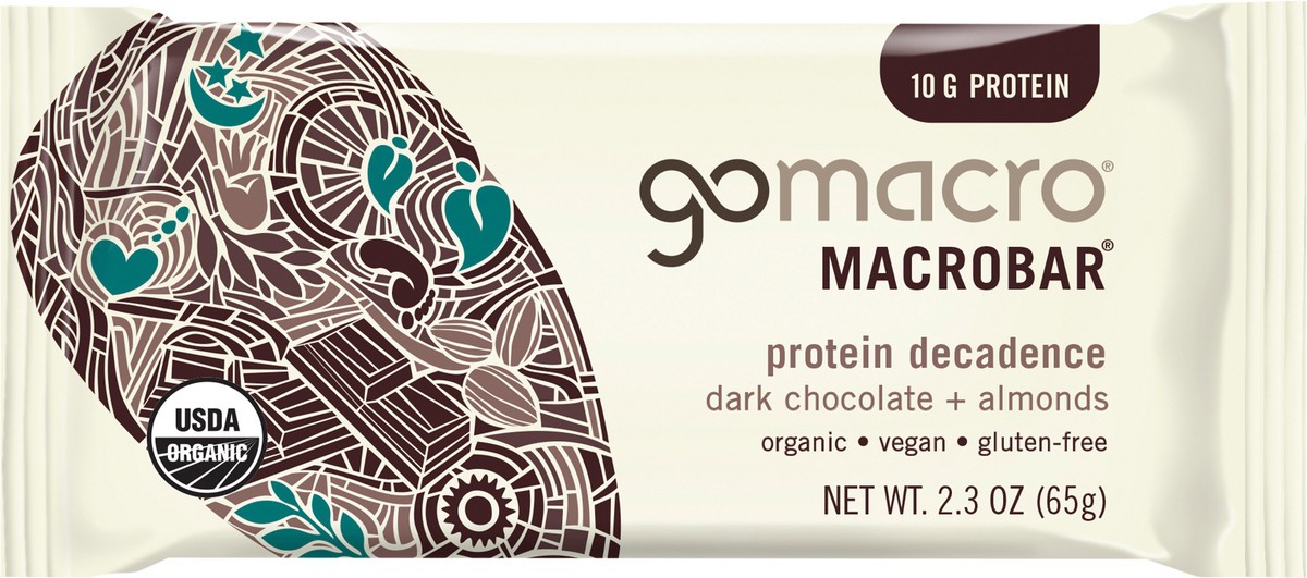 slide 1 of 7, GoMacro Dark Chocolate Chip Almond Bar, 2.3 oz