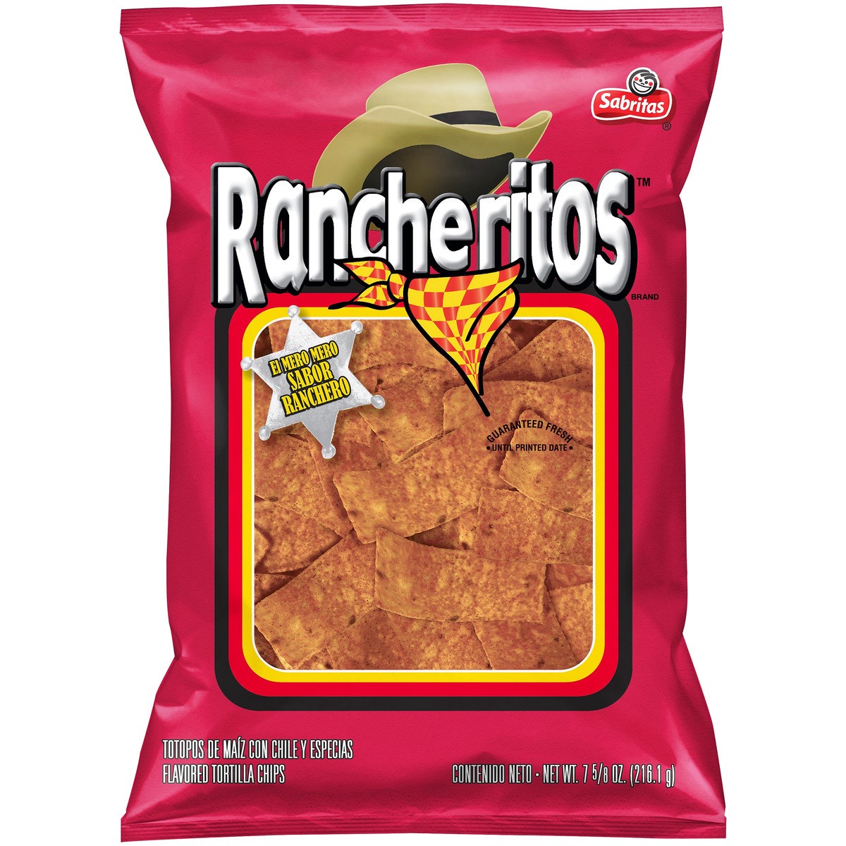 slide 3 of 3, Rancheritos Flavored Tortilla Chips Chili And Spices 7 5/8 Oz, 7.63 oz