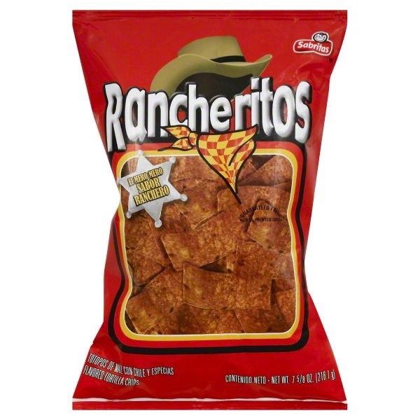 slide 1 of 3, Rancheritos Flavored Tortilla Chips Chili And Spices 7 5/8 Oz, 7.63 oz