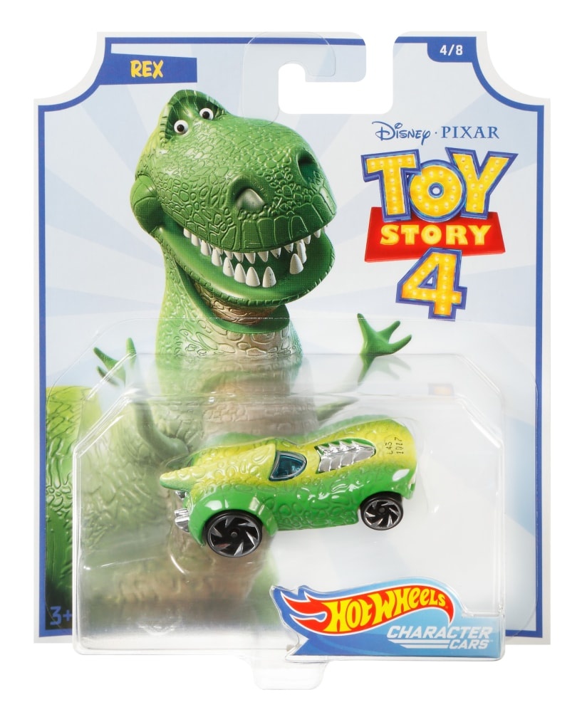 slide 1 of 1, Mattel Hot Wheels Disney Pixar Toy Story 4 Rex Character Car, 1 ct