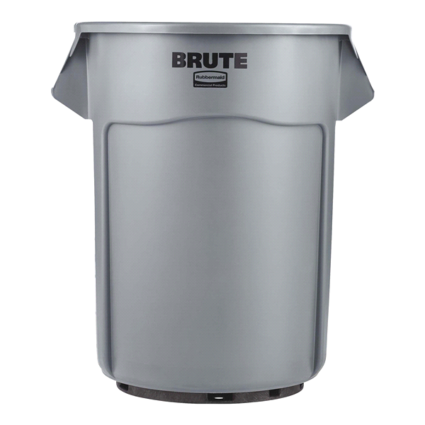 slide 1 of 1, Rubbermaid Brute Trash Can with Lid, 32 gal
