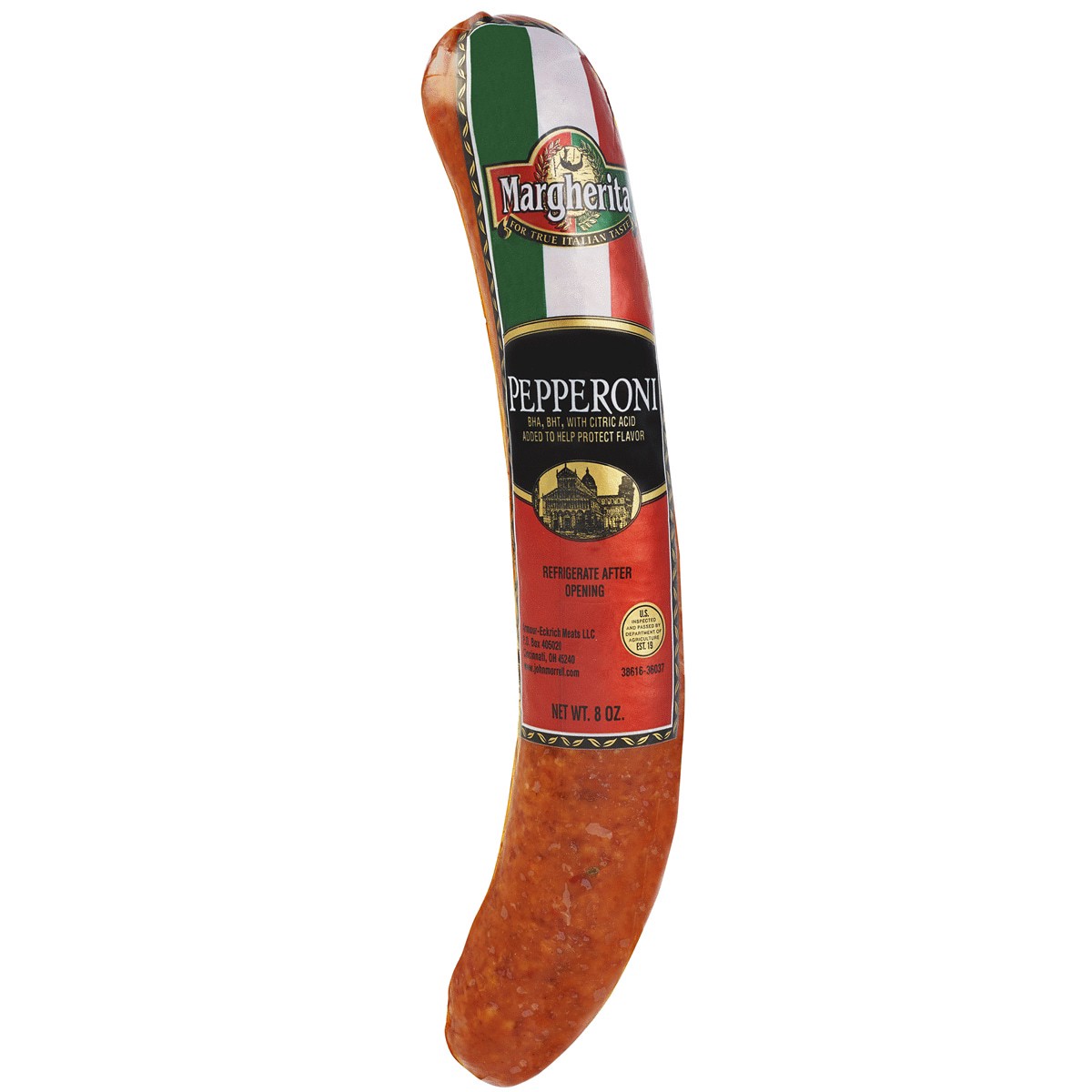 slide 1 of 1, Margherita Pepperoni Stick, 8 oz