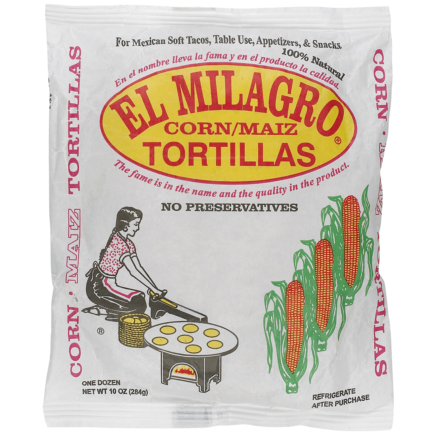 slide 1 of 1, El Milagro Milagro Corn Tortilla, 12 ct