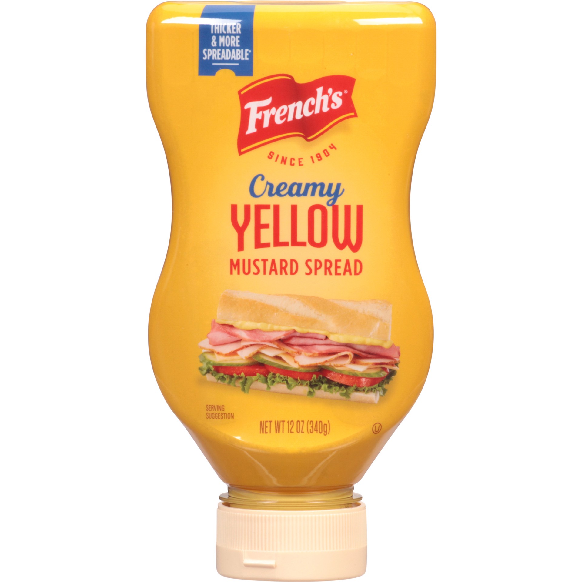 slide 1 of 9, French's Creamy Mustard Yellow, 12 oz