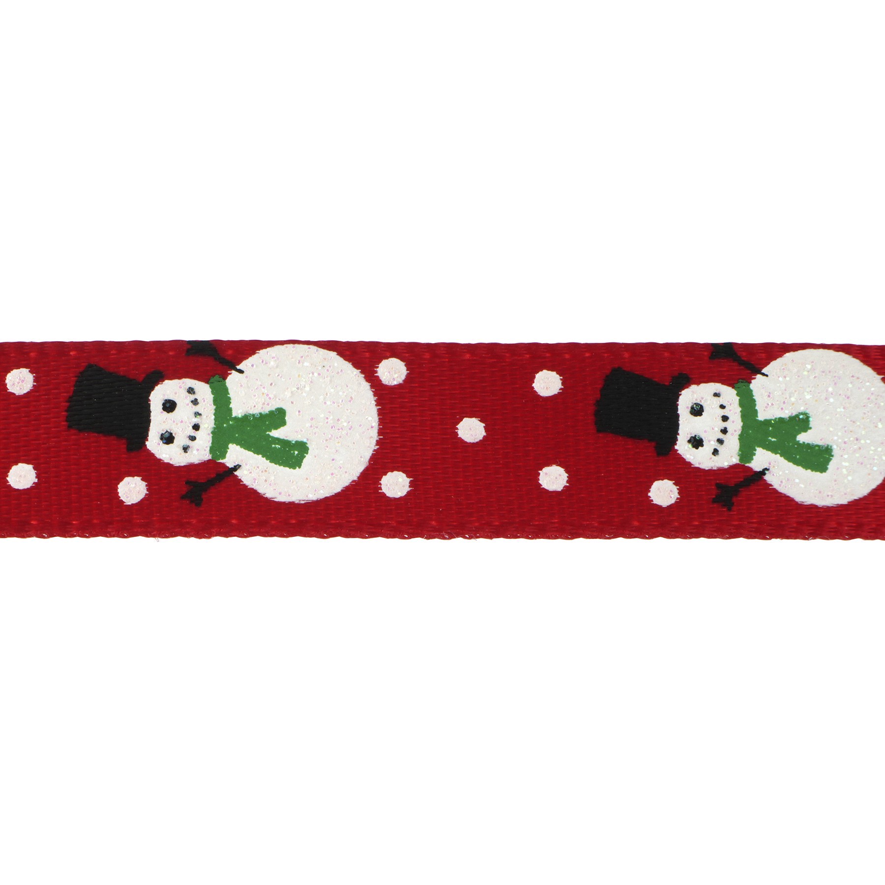 slide 3 of 3, 3/8" X 12ft. Red Snowman Ribbon By Celebrate It Christmas, 3/8 in x 12 ft