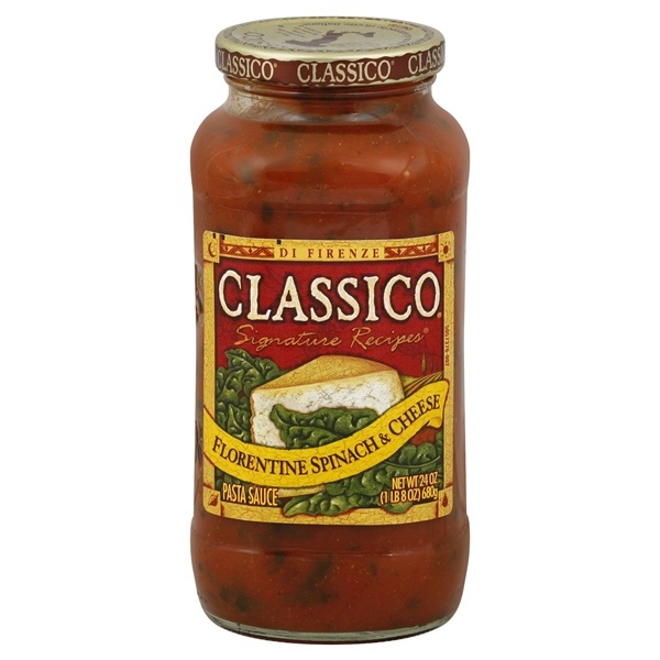 slide 1 of 1, Classico Florentine Spinach & Cheese Pasta Sauce, 24 oz