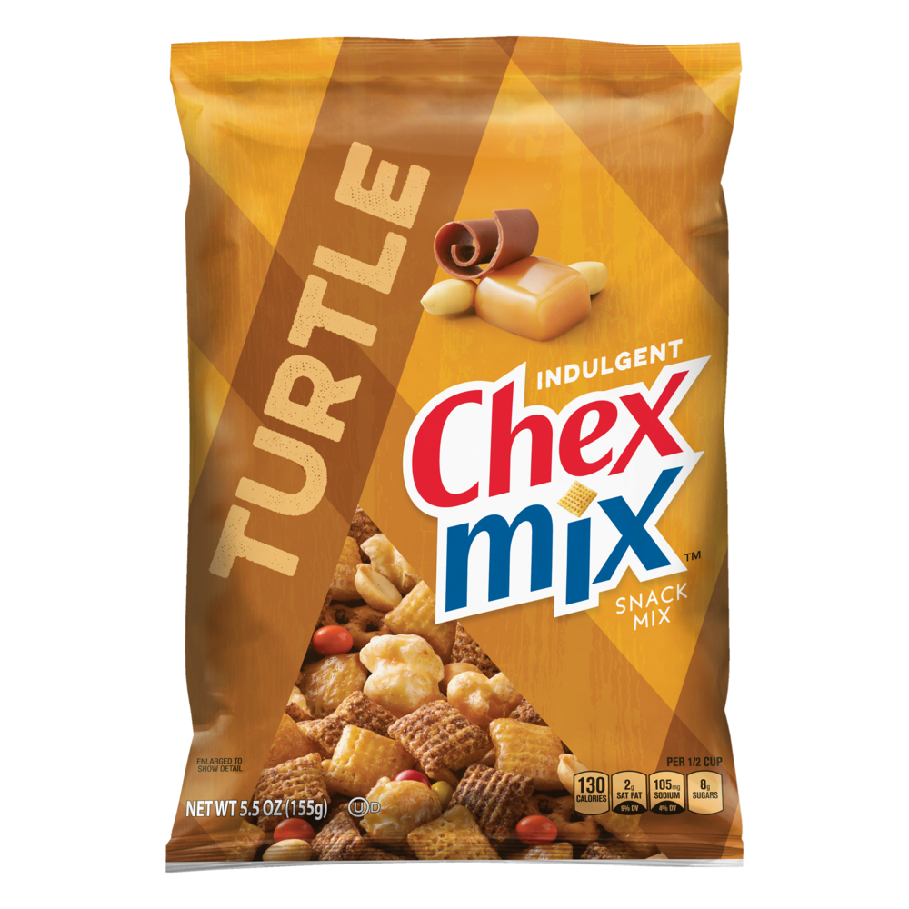 slide 1 of 1, Chex Mix Turtle Chocolate Flavored Snack Mix, 5.5 oz