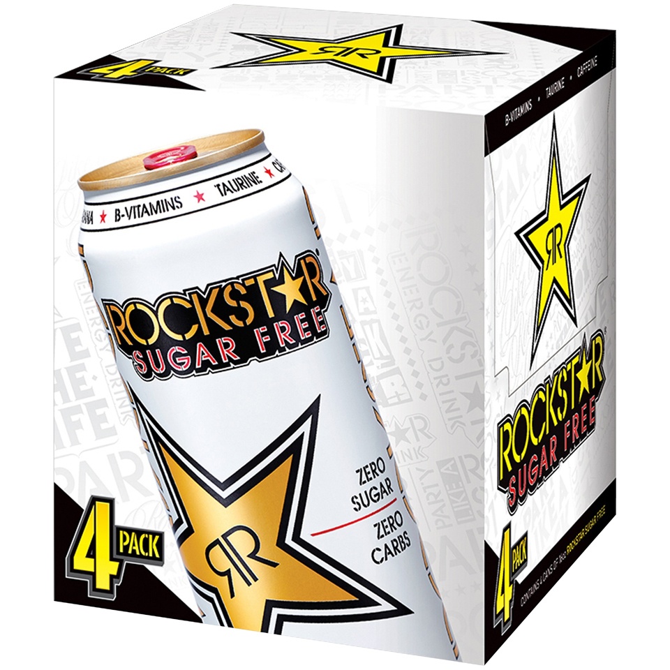 slide 2 of 2, Rockstar Energy Drink, 4 ct