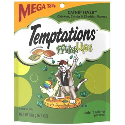 Temptations Mixups Crunchy And Soft Cat Treats Catnip Fever Flavor