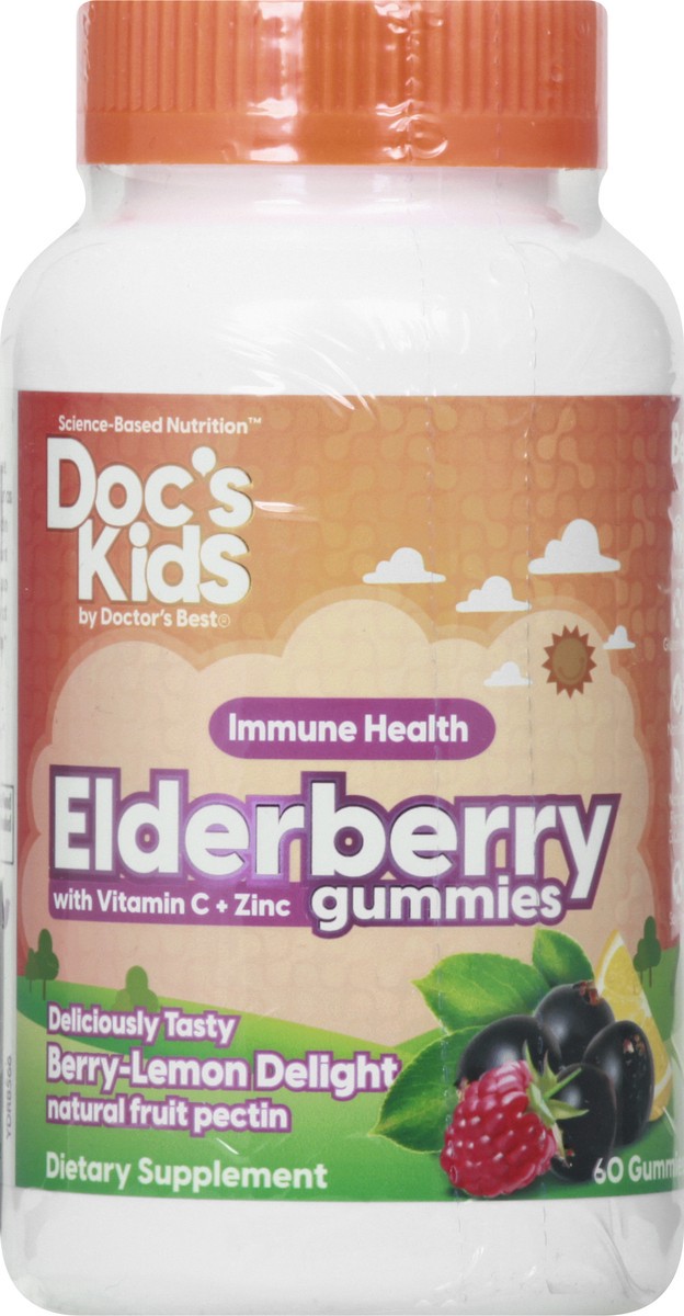 slide 4 of 12, Docs Kids Gummies Elderberry with Vitamin C + Zinc 60 ea, 60 ct