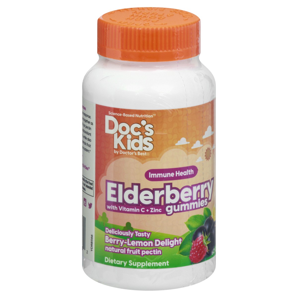 slide 8 of 12, Docs Kids Gummies Elderberry with Vitamin C + Zinc 60 ea, 60 ct