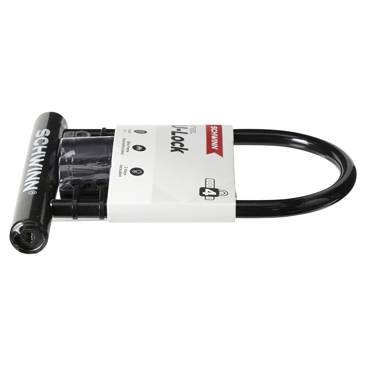 slide 3 of 5, Schwinn Key U-Lock 1 ea, 1 ct