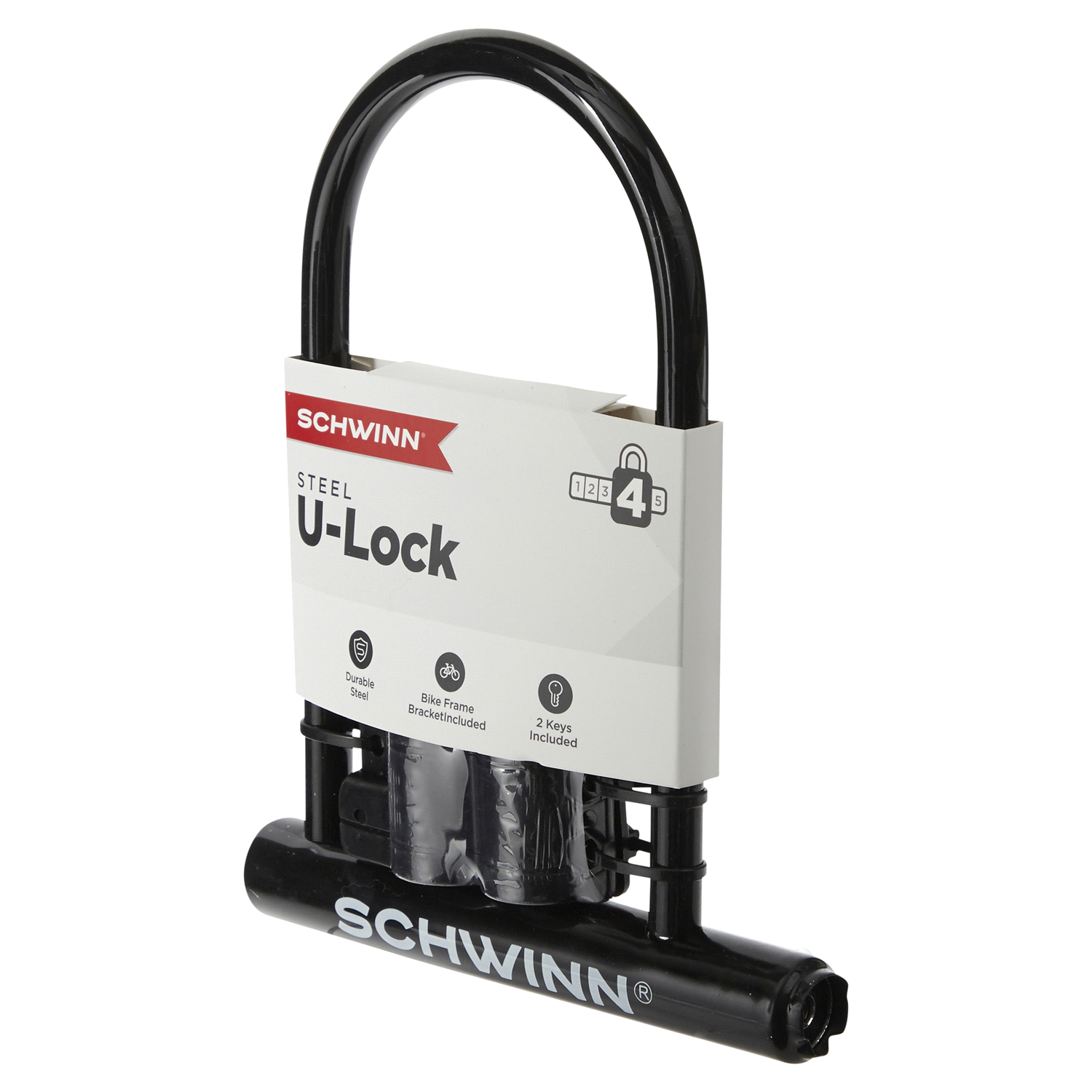 slide 4 of 5, Schwinn Key U-Lock 1 ea, 1 ct