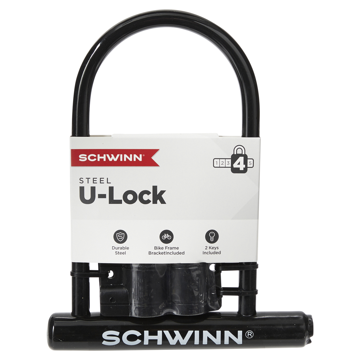 slide 1 of 5, Schwinn Key U-Lock 1 ea, 1 ct