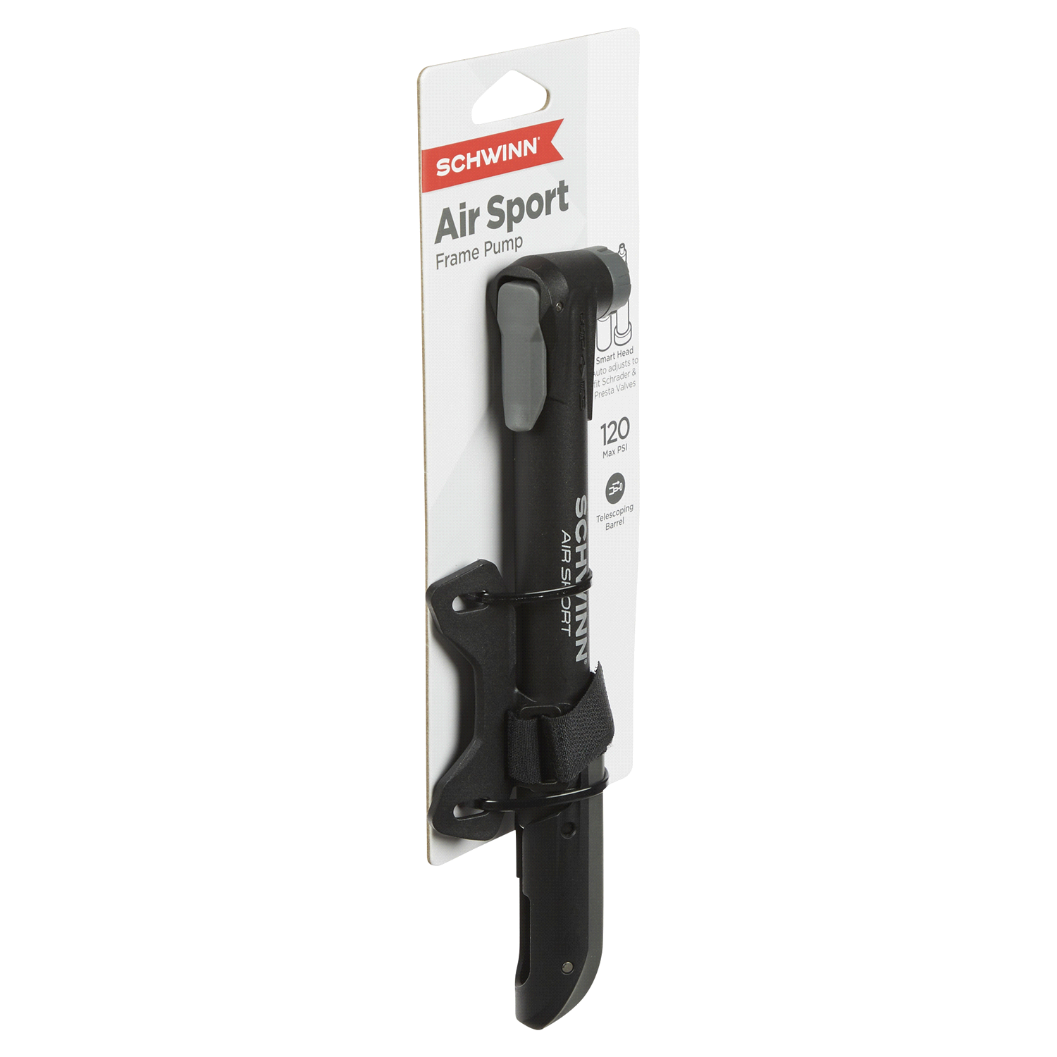 slide 4 of 5, Schwinn Air Sport Frame Pump, 1 ct