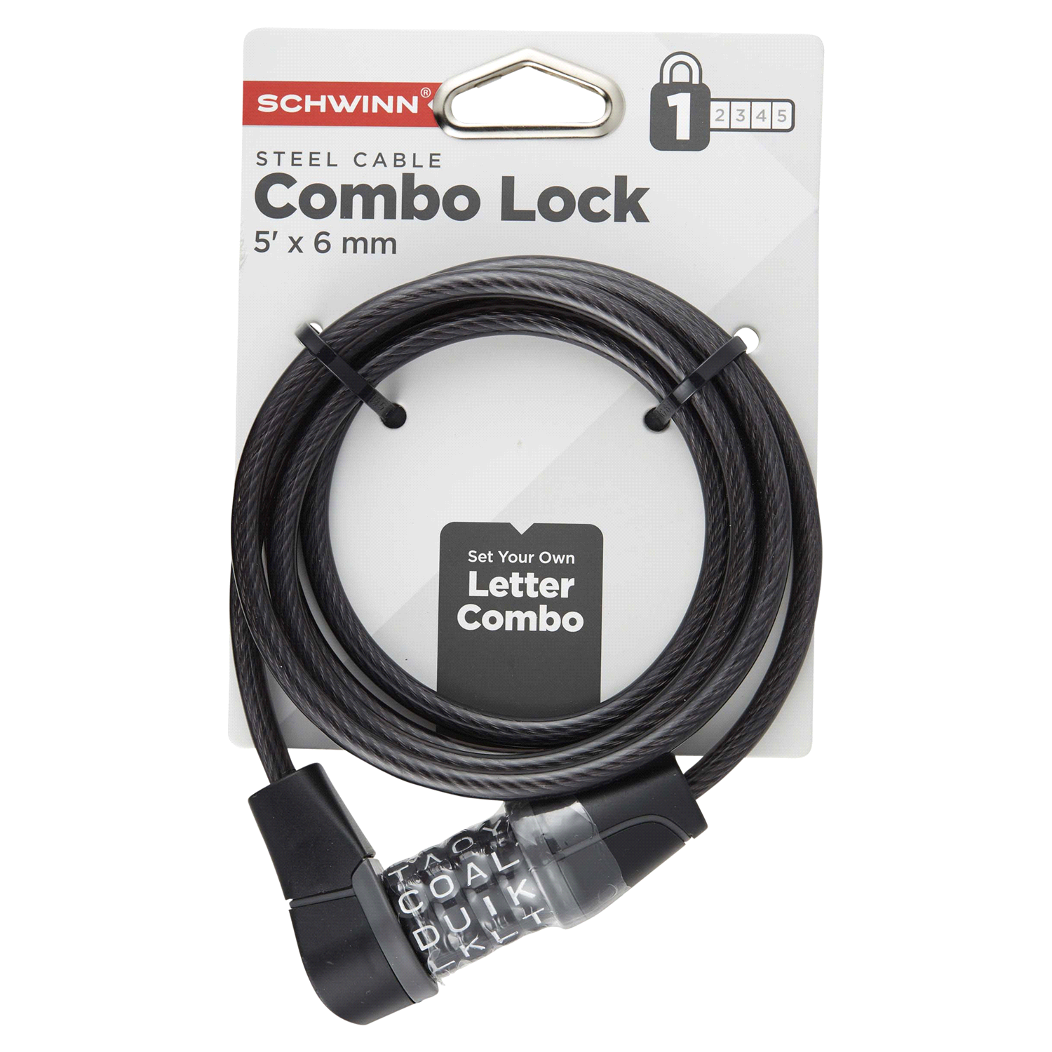 slide 1 of 1, Schwinn Combo Lock 1 ea, 1 ct