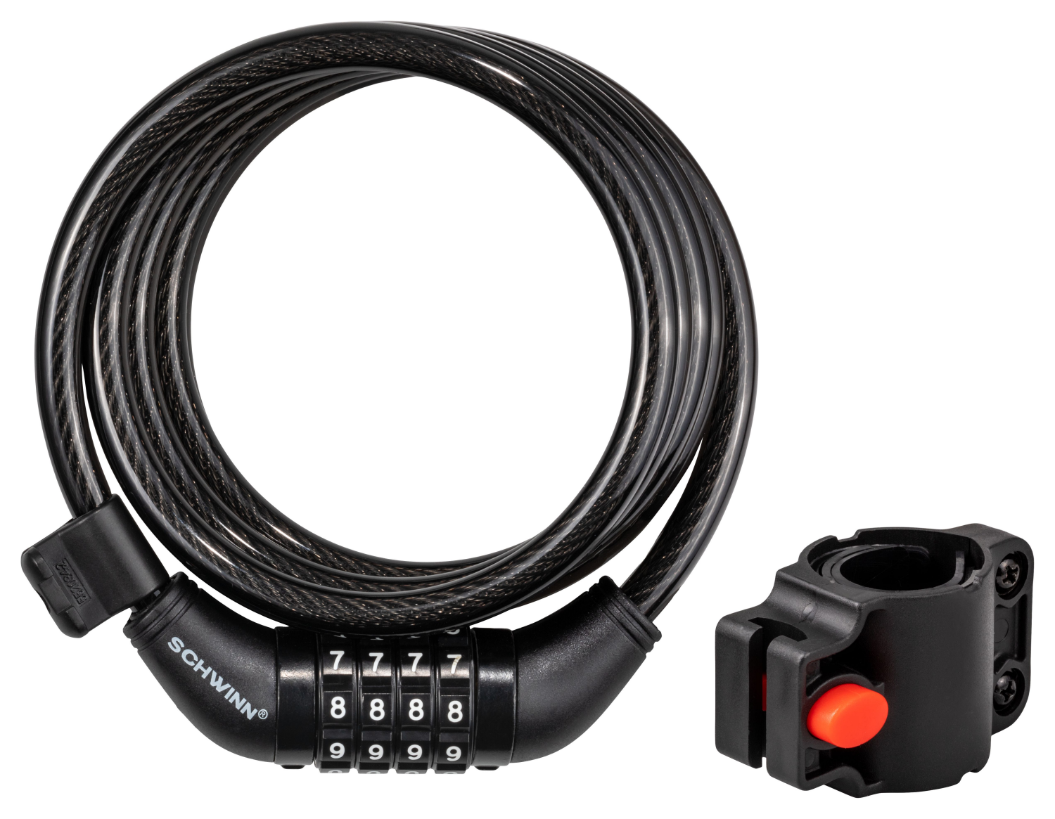 slide 1 of 1, Sch 6'X10Mm Cable Combo Lock Sw80654-3, 1 ct