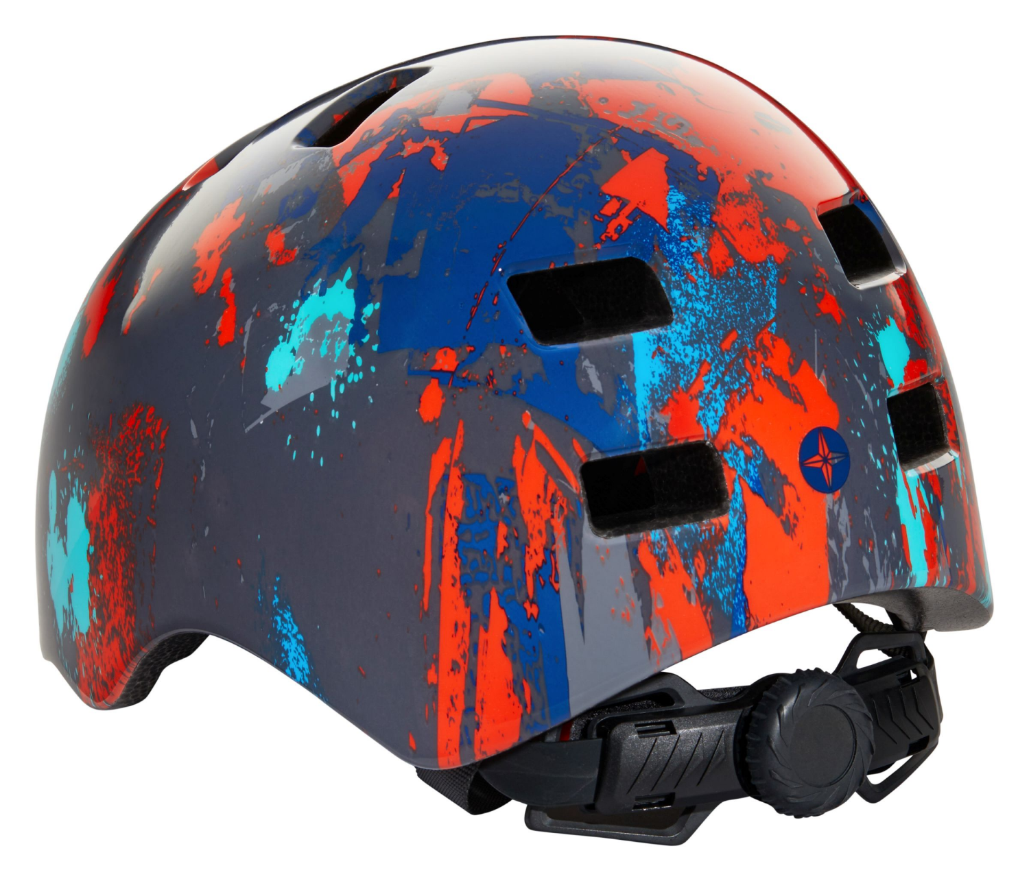 slide 5 of 5, Schwinn Scwinnh Sunburst Child's Helmet Orange/blue/black, 1 ct