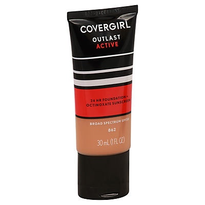 slide 1 of 1, Covergirl Outlast Active Foundation Natural Tan 862, 1 oz