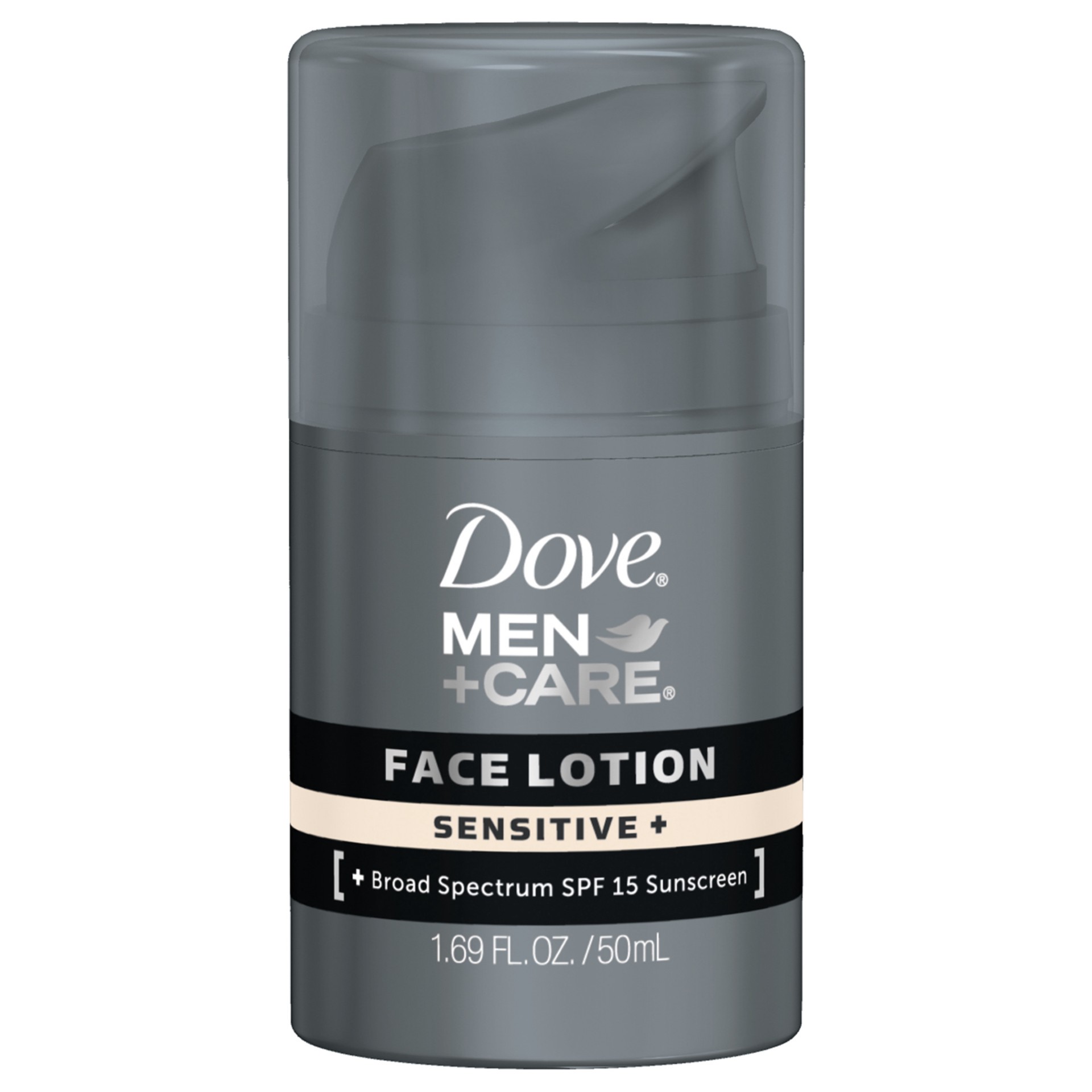 slide 1 of 2, Dove Men+Care Face Lotion Sensitive Plus, 1.69 oz, 1.69 oz