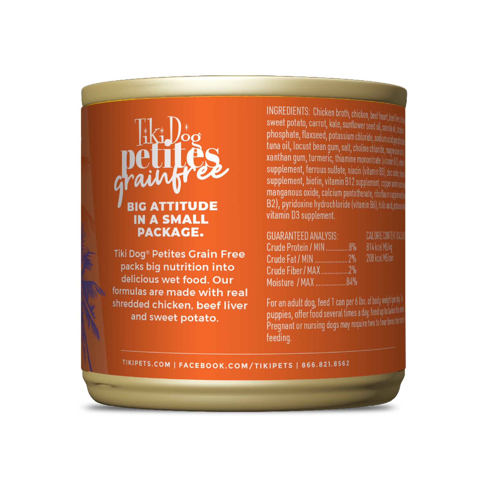 slide 7 of 7, Tiki Dog® Aloha Petites® All Life Stage Wet Dog Food - Chicken & Beef, 9 oz