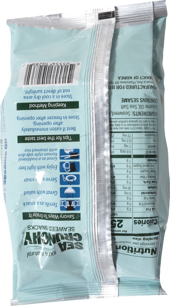 slide 11 of 13, Sea Crunchy Sea Salt & Sesame Oil Seaweed Snacks 0.35 oz, 0.35 oz