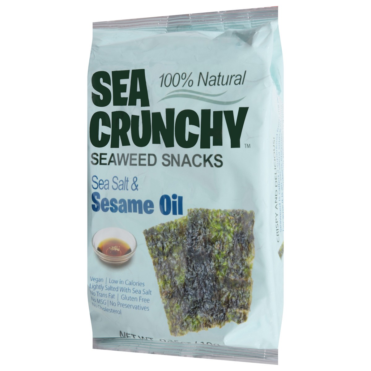 slide 3 of 13, Sea Crunchy Sea Salt & Sesame Oil Seaweed Snacks 0.35 oz, 0.35 oz