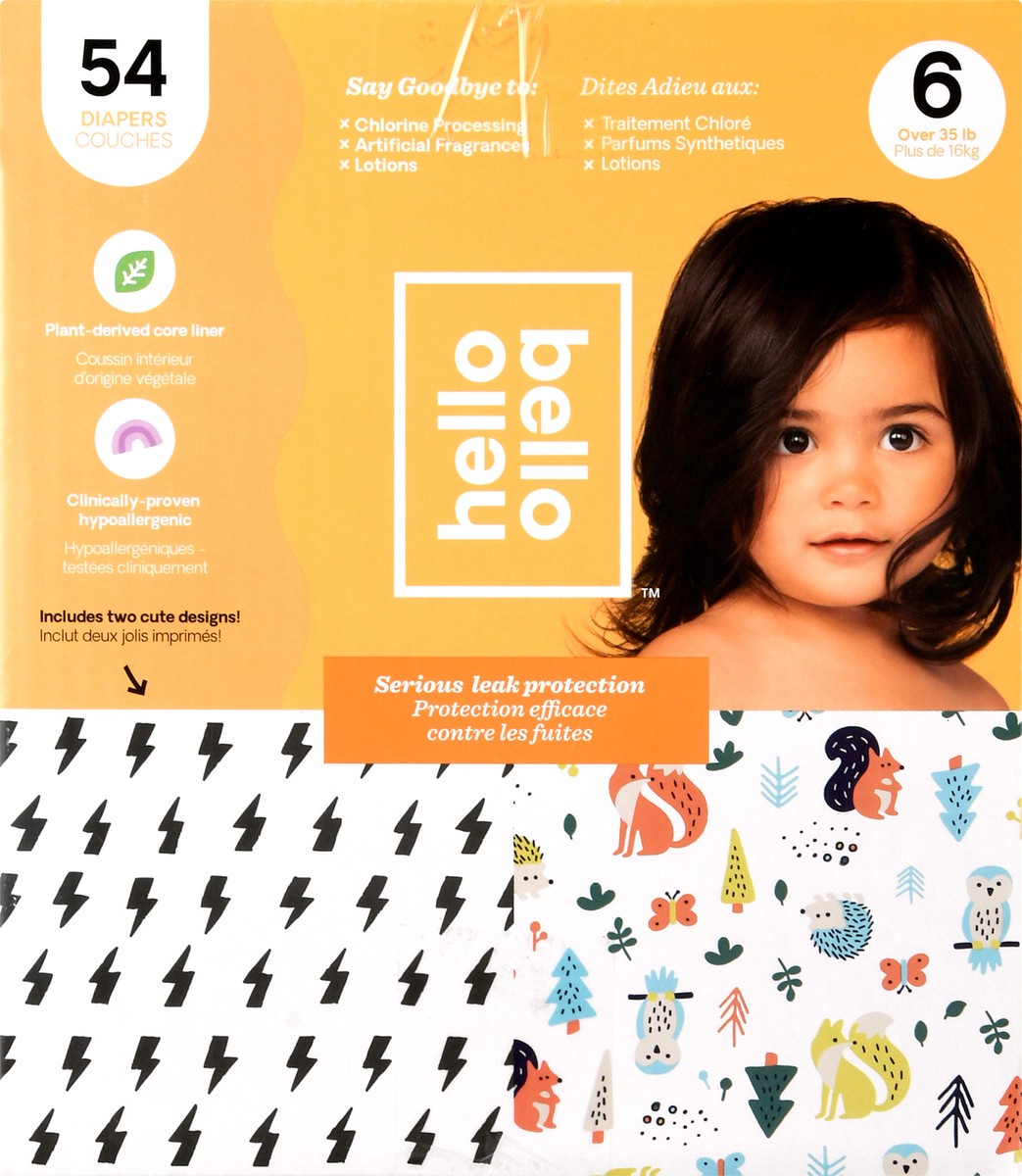 slide 7 of 9, Hello Bello 6 (Over 35 lb) Diapers 54 ea, 54 ct