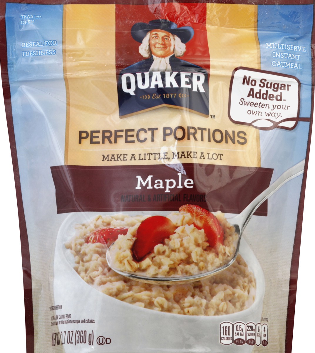 slide 1 of 2, Quaker Oatmeal 12.7 oz, 12.7 oz