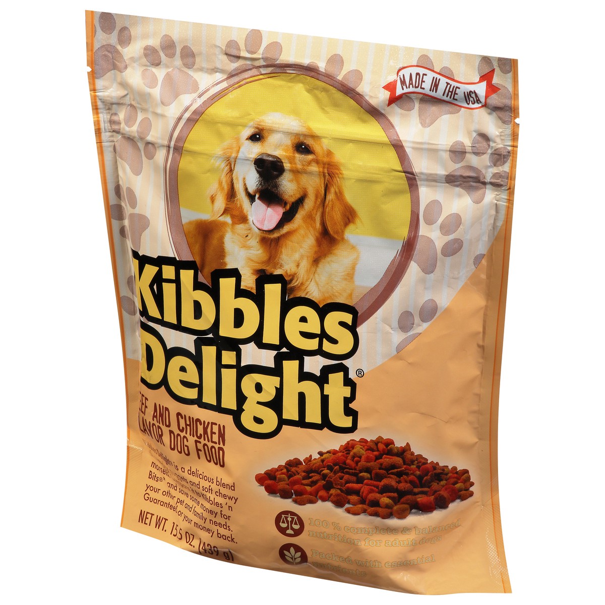 slide 4 of 11, Kibbles Delight Beef and Chicken Flavor Dog Food 15.5 oz, 15.5 oz