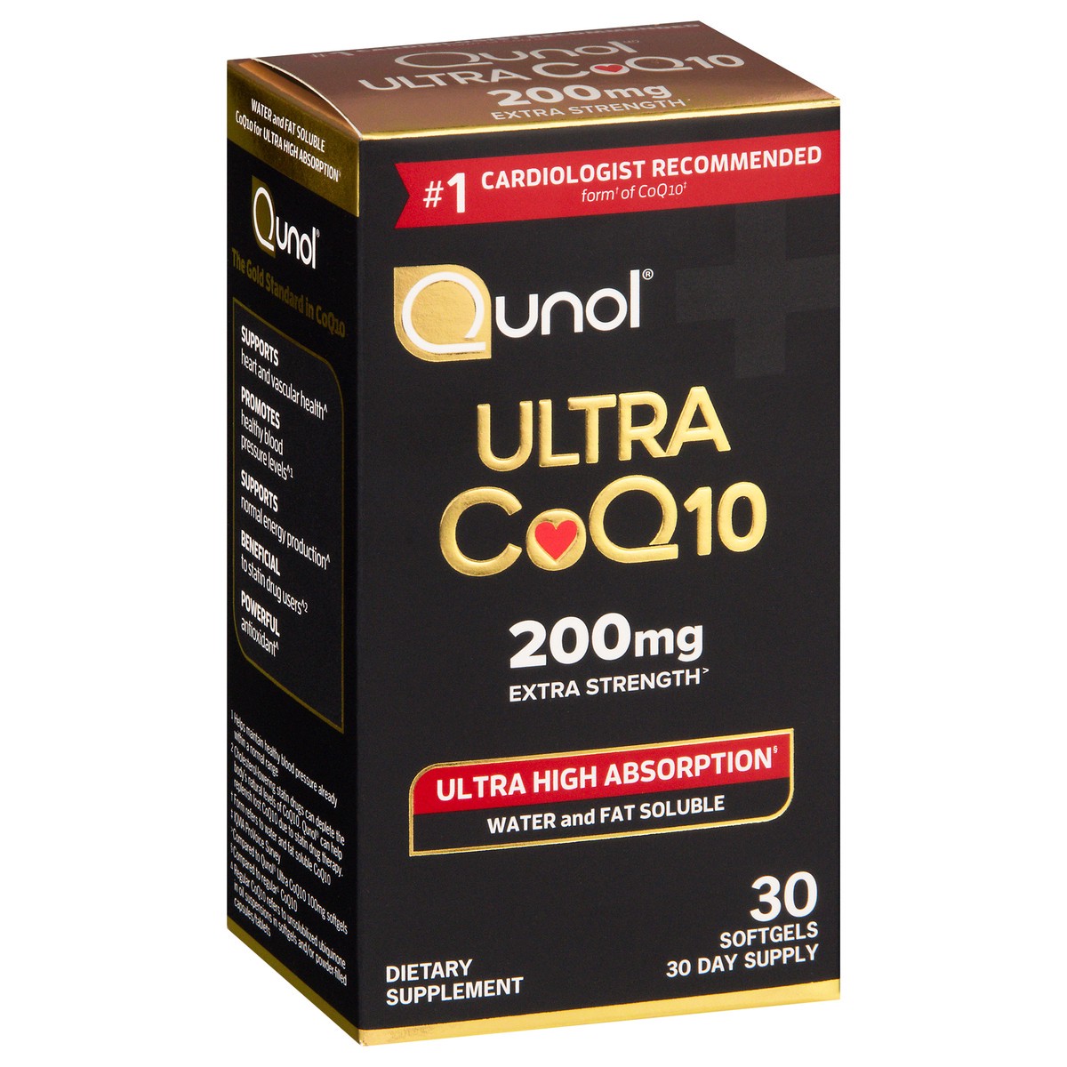 slide 13 of 13, Qunol Extra Strength 200 mg Ultra CoQ 10 30 softgels, 30 ct