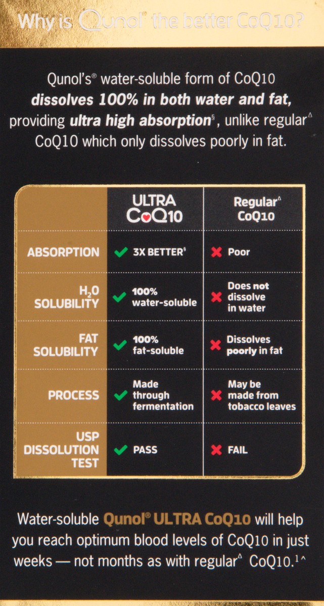 slide 9 of 13, Qunol Extra Strength 200 mg Ultra CoQ 10 30 softgels, 30 ct