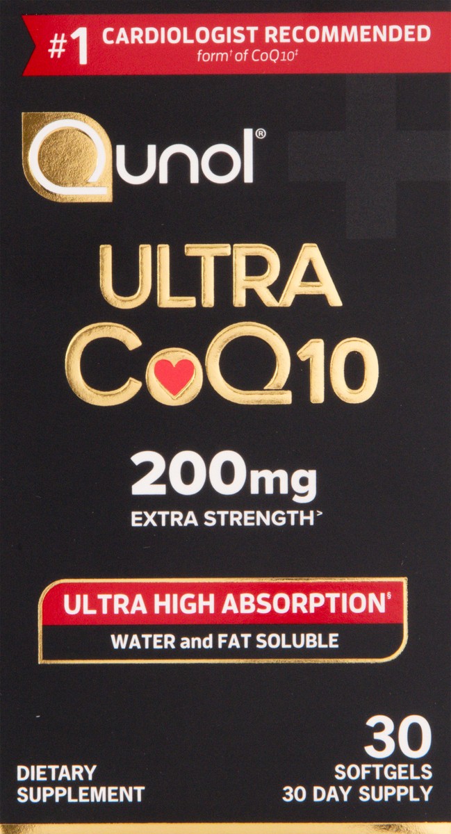 slide 3 of 13, Qunol Extra Strength 200 mg Ultra CoQ 10 30 softgels, 30 ct