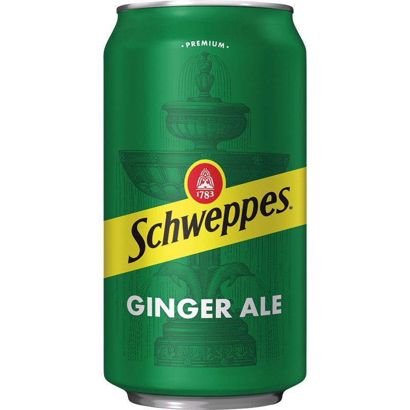 slide 3 of 6, Schweppes Ginger Ale Soda, 12 fl oz cans, 12 pack, 12 ct