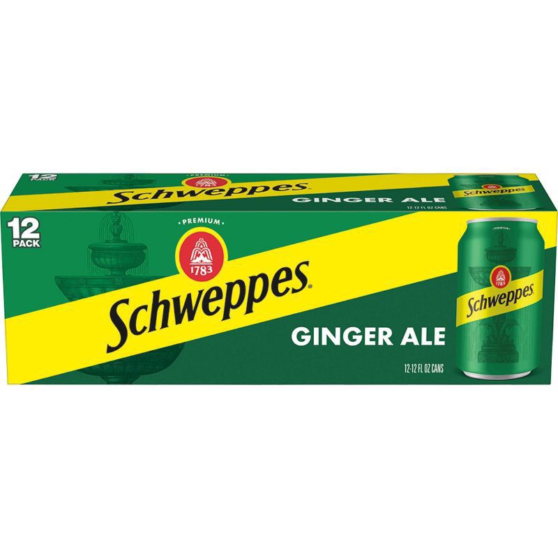 slide 1 of 6, Schweppes Ginger Ale Soda, 12 fl oz cans, 12 ct, 12 ct