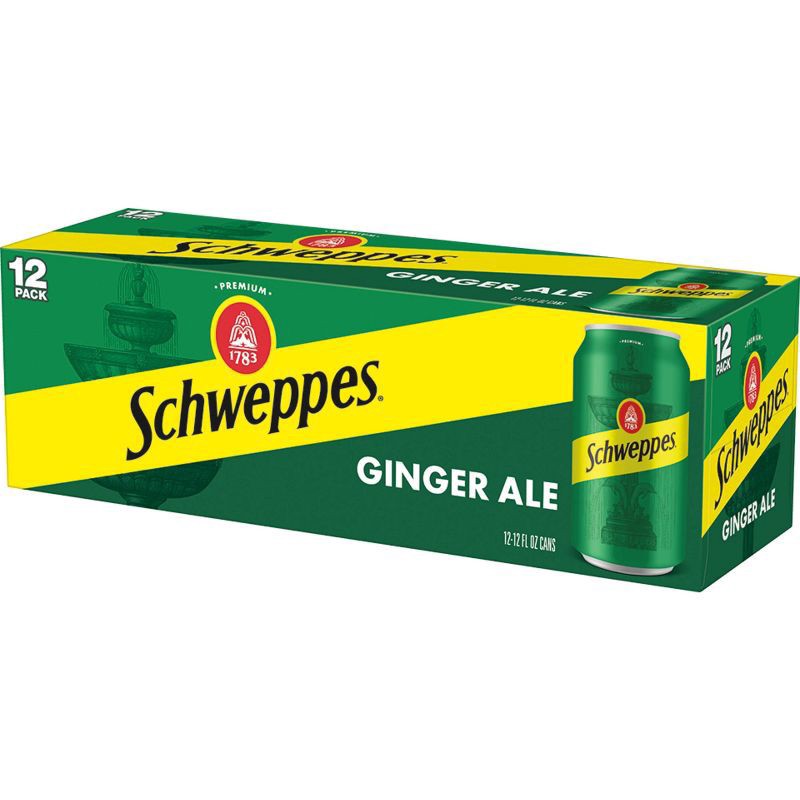 slide 6 of 6, Schweppes Ginger Ale Soda, 12 fl oz cans, 12 pack, 12 ct