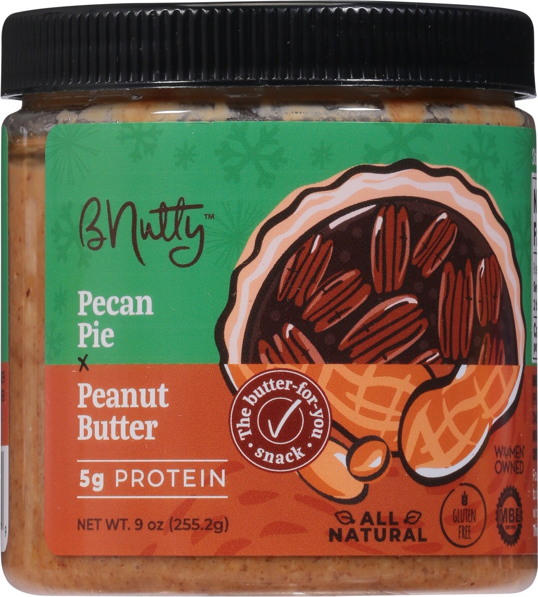 slide 5 of 9, BNutty Pecan Pie Peanut Butter 9 oz, 9 oz