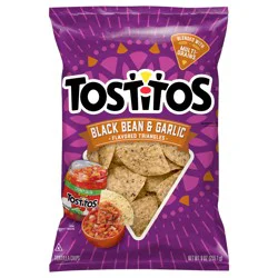 Tostitos Tortilla Chips Black Bean And Garlic Flavored 9 Ounce