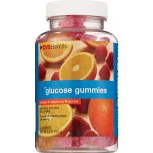slide 1 of 1, CVS Health Glucose Gummies, Orange, 60 ct